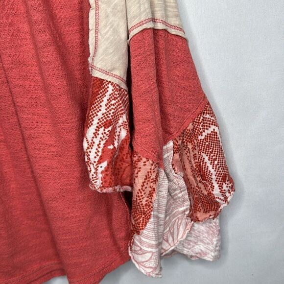Free People Friday Fever Coral Dolman Top. Size XSmall. - Picture 6 of 12